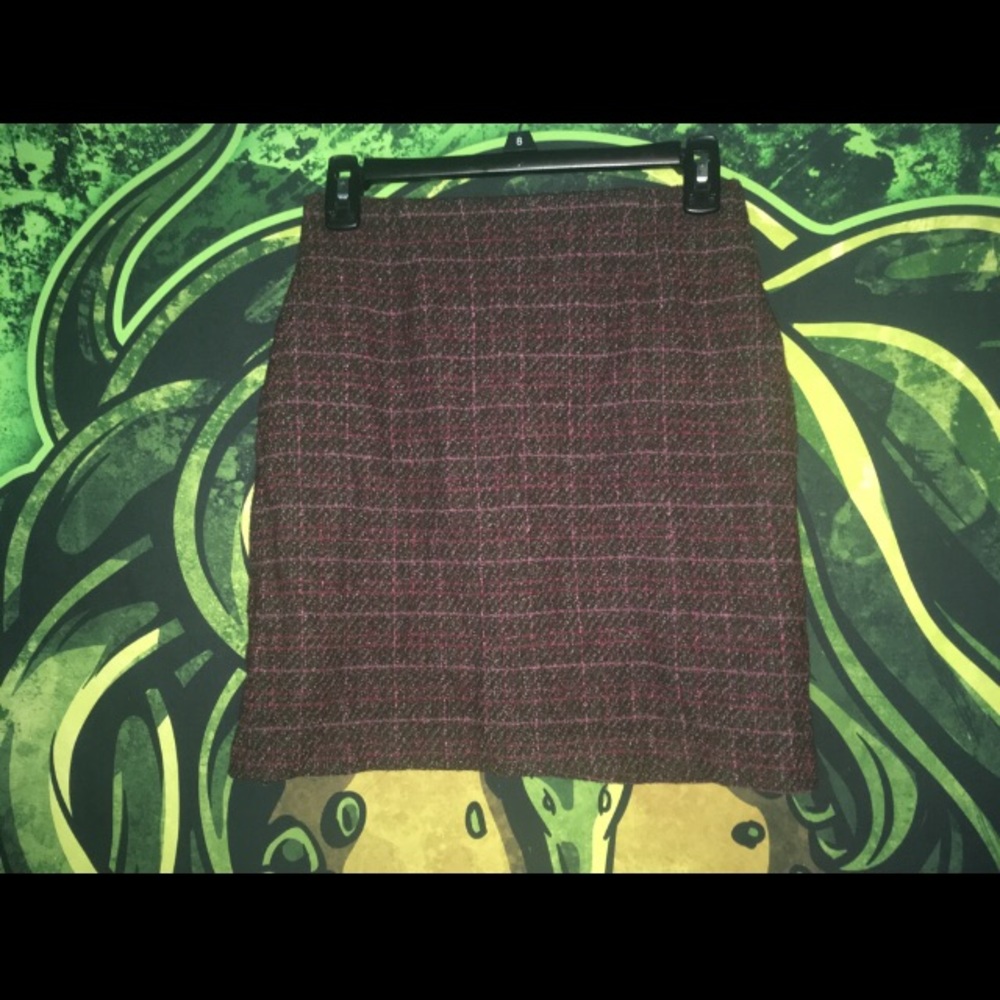Brown Plaid Skirt
